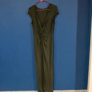 NWOT City Studio Deep V neck Maxi Dress